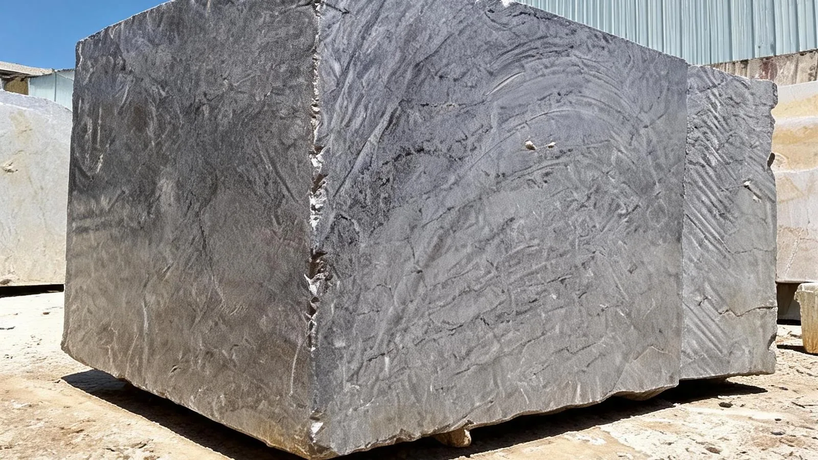 Grey Lido Gris Tiflet Marble Blocks for Quarry Projects thumbnail 4