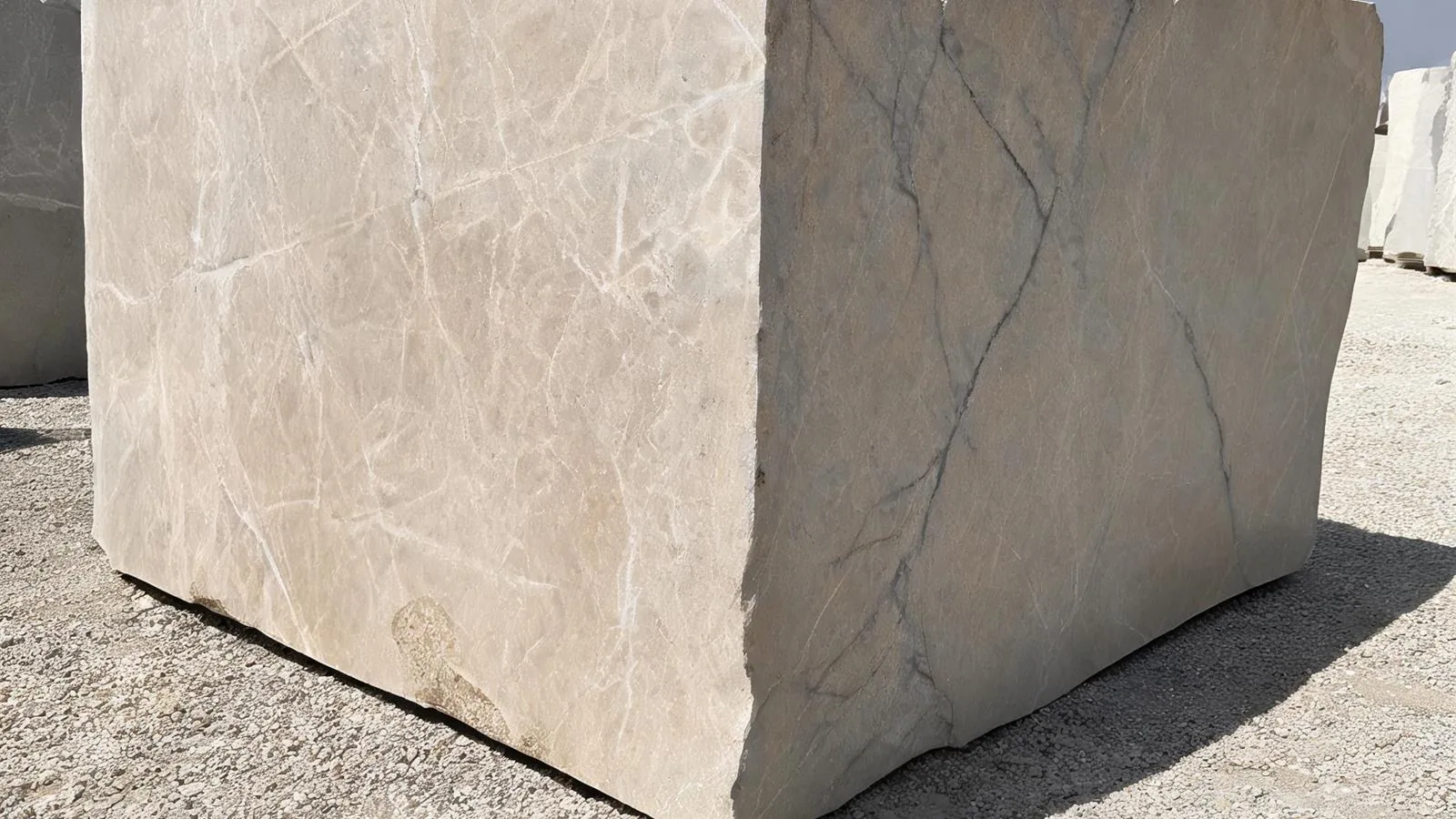 Patara Beige Light Emperador Marble Blocks for Quarry Projects thumbnail 3
