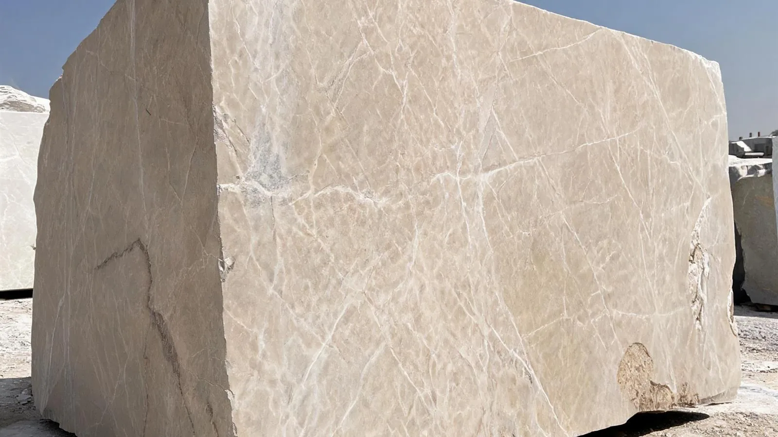 Patara Beige Light Emperador Marble Blocks for Quarry Projects thumbnail 4