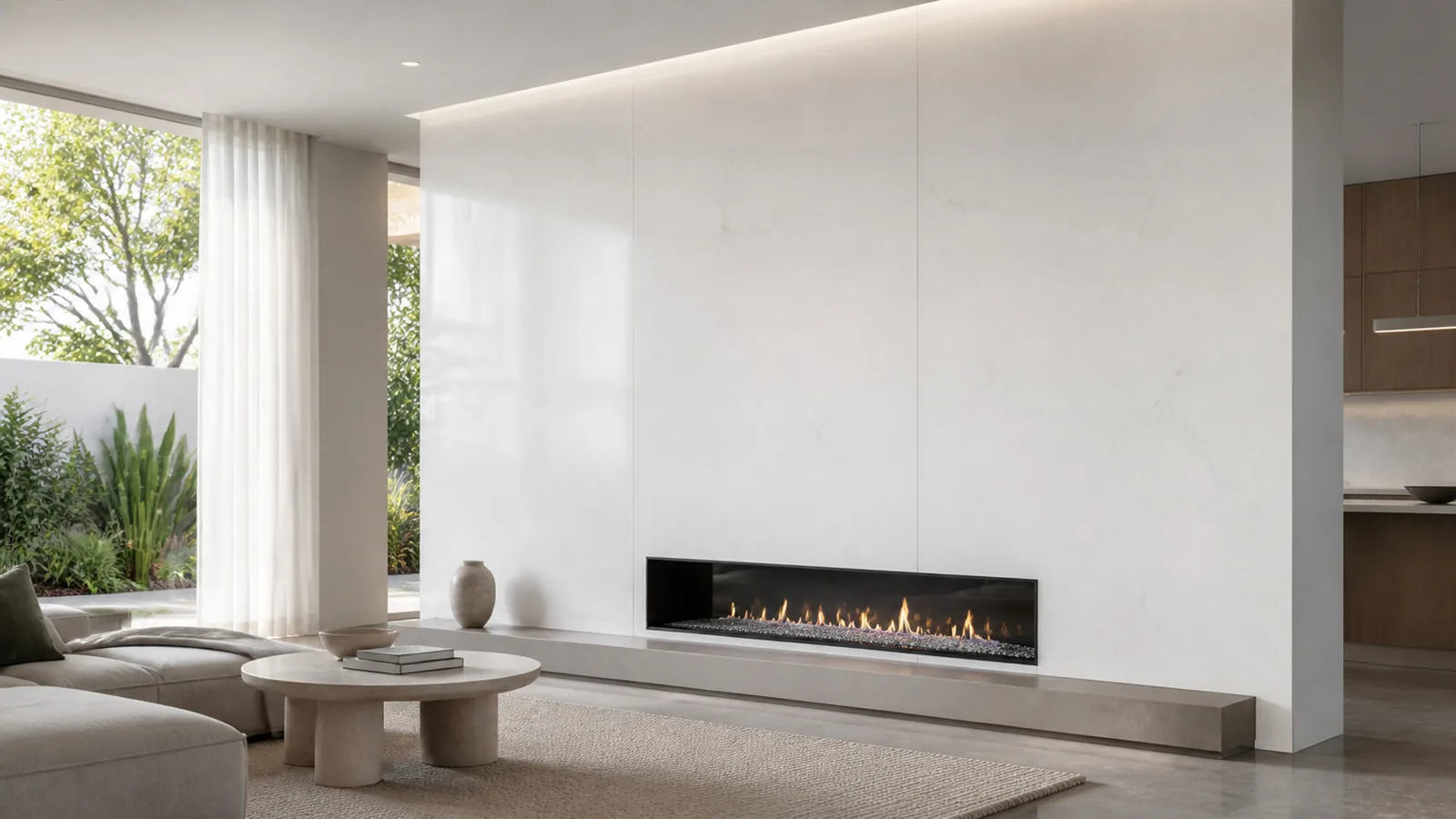 White Soft White Mist Vein Recycled Marble Sintered Stone Slabs for Interior Wall Cladding thumbnail 3
