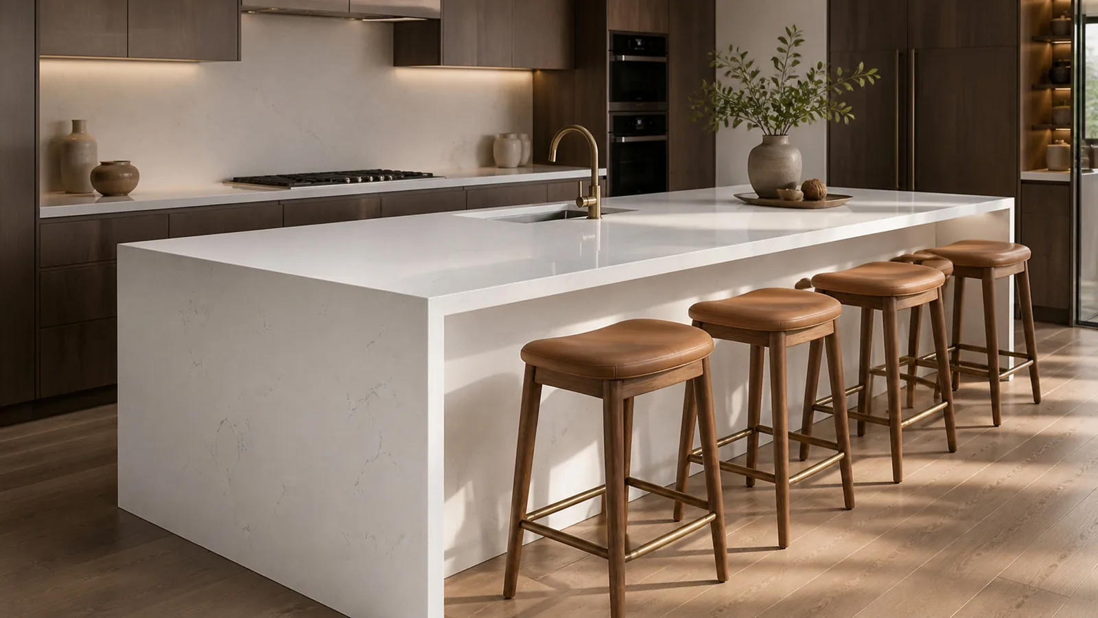 White Snow White Fine Gray Vein Recycled Marble Sintered Stone Slabs for Kitchen Countertops thumbnail 4
