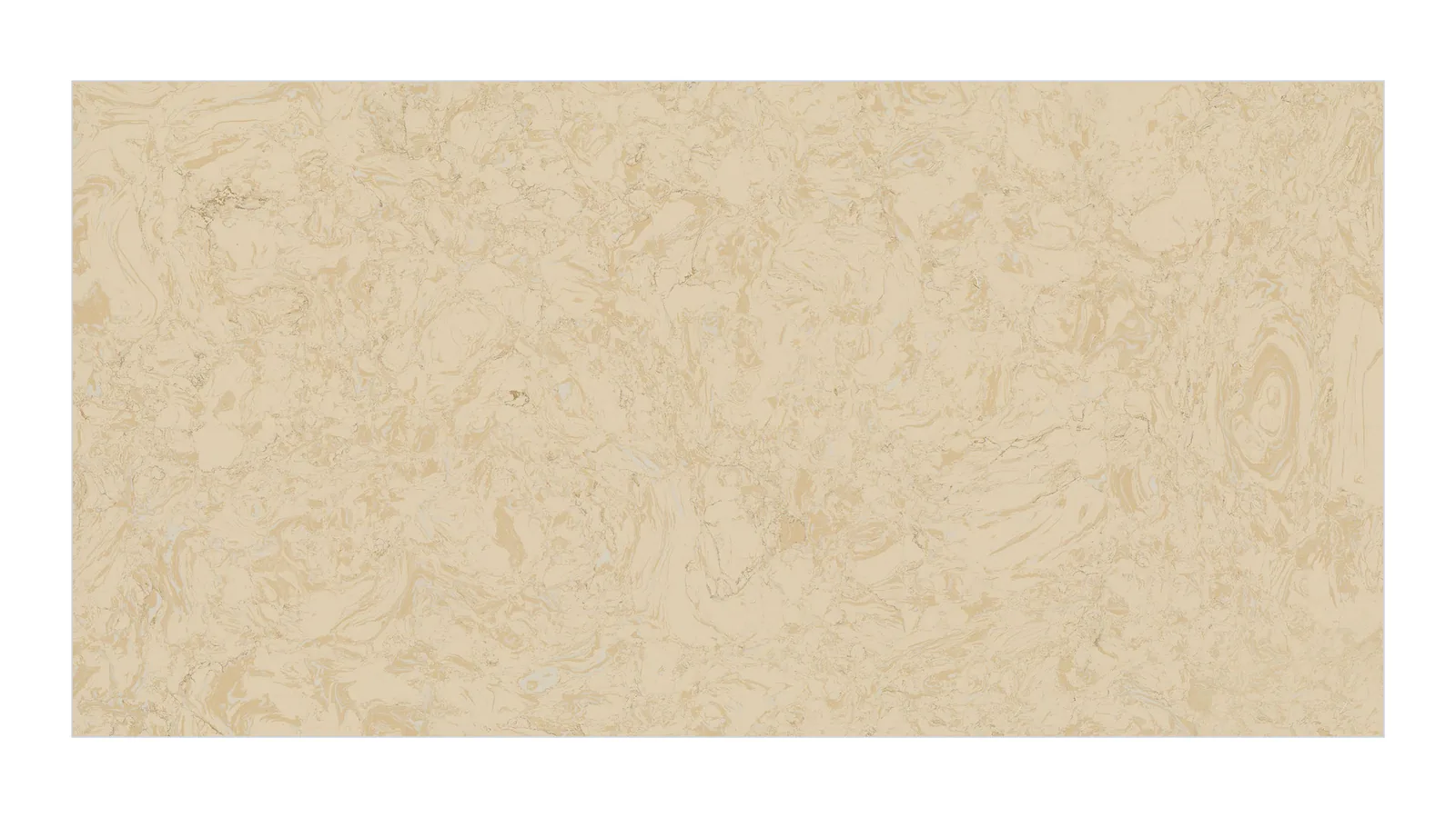 BeigeHoney Beige Flowing Wave Vein Recycled Marble Sintered Stone Slabs for Restaurant Feature Walls thumbnail 2