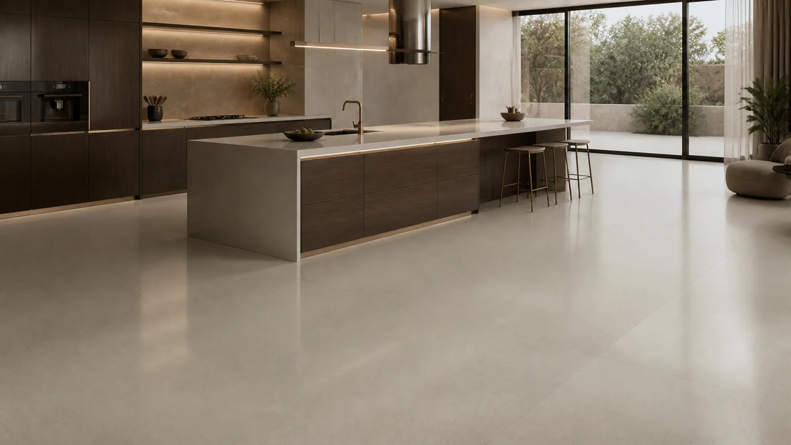 Grey Stone Gray Subtle Grain Pattern Recycled Marble Sintered Stone Slabs for Modern Kitchen Floors thumbnail 4