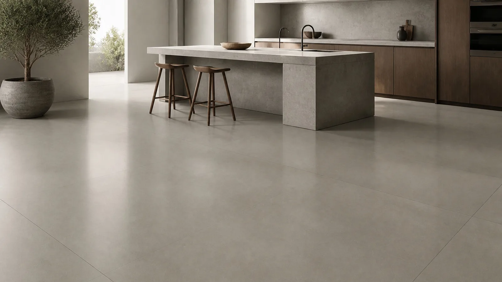 Grey Stone Gray Subtle Grain Pattern Recycled Marble Sintered Stone Slabs for Modern Kitchen Floors thumbnail 5