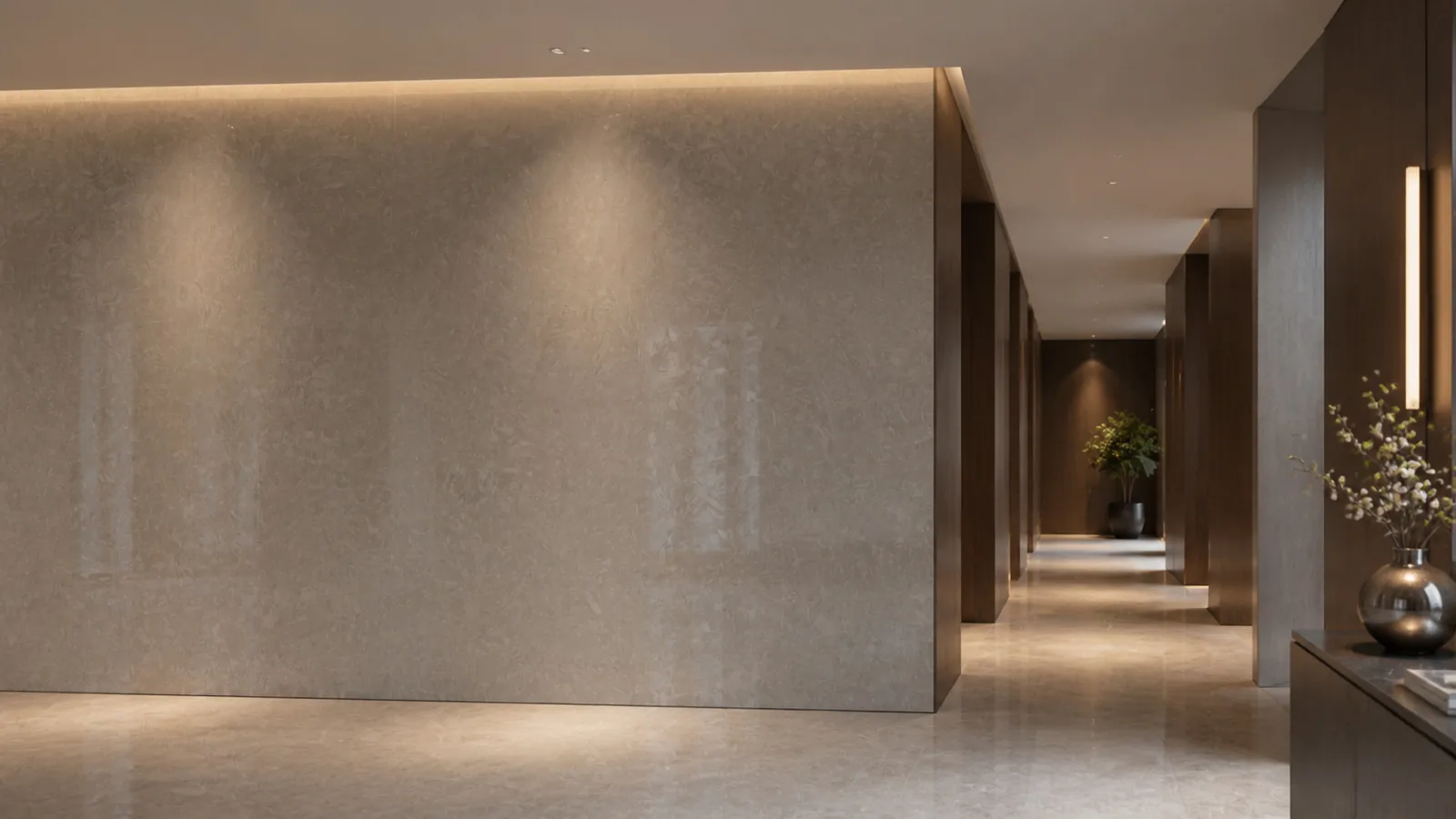 Grey Mushroom Gray Fine Mineral Pattern Recycled Marble Sintered Stone Slabs for Hotel   Walls thumbnail 4