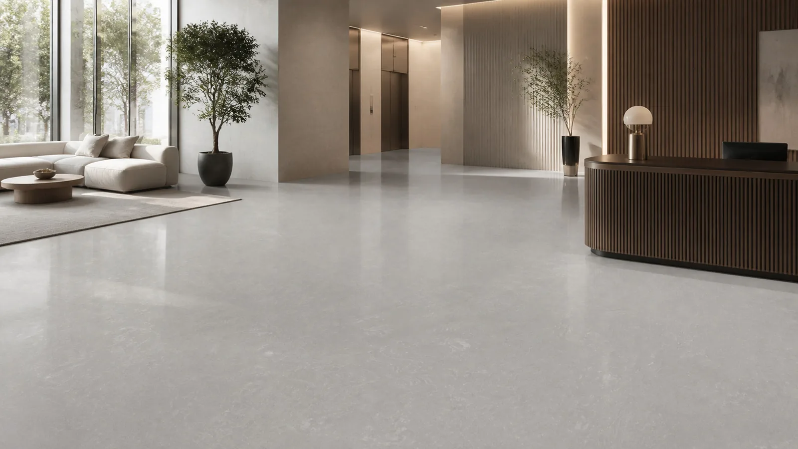 Grey Silver Gray Soft Fiber Vein Recycled Marble Sintered Stone Slabs for Commercial Lobby Floors thumbnail 5