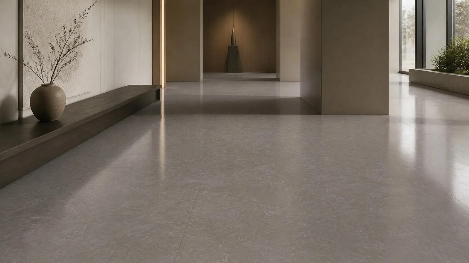 Grey Slate Gray Flowing Fiber Vein Recycled Marble Sintered Stone Slabs for   Corridor Floors thumbnail 5