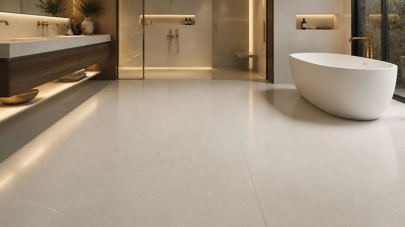 Grey Light Greige Delicate Feather Vein Recycled Marble Sintered Stone Slabs for Bathroom Floors thumbnail 4