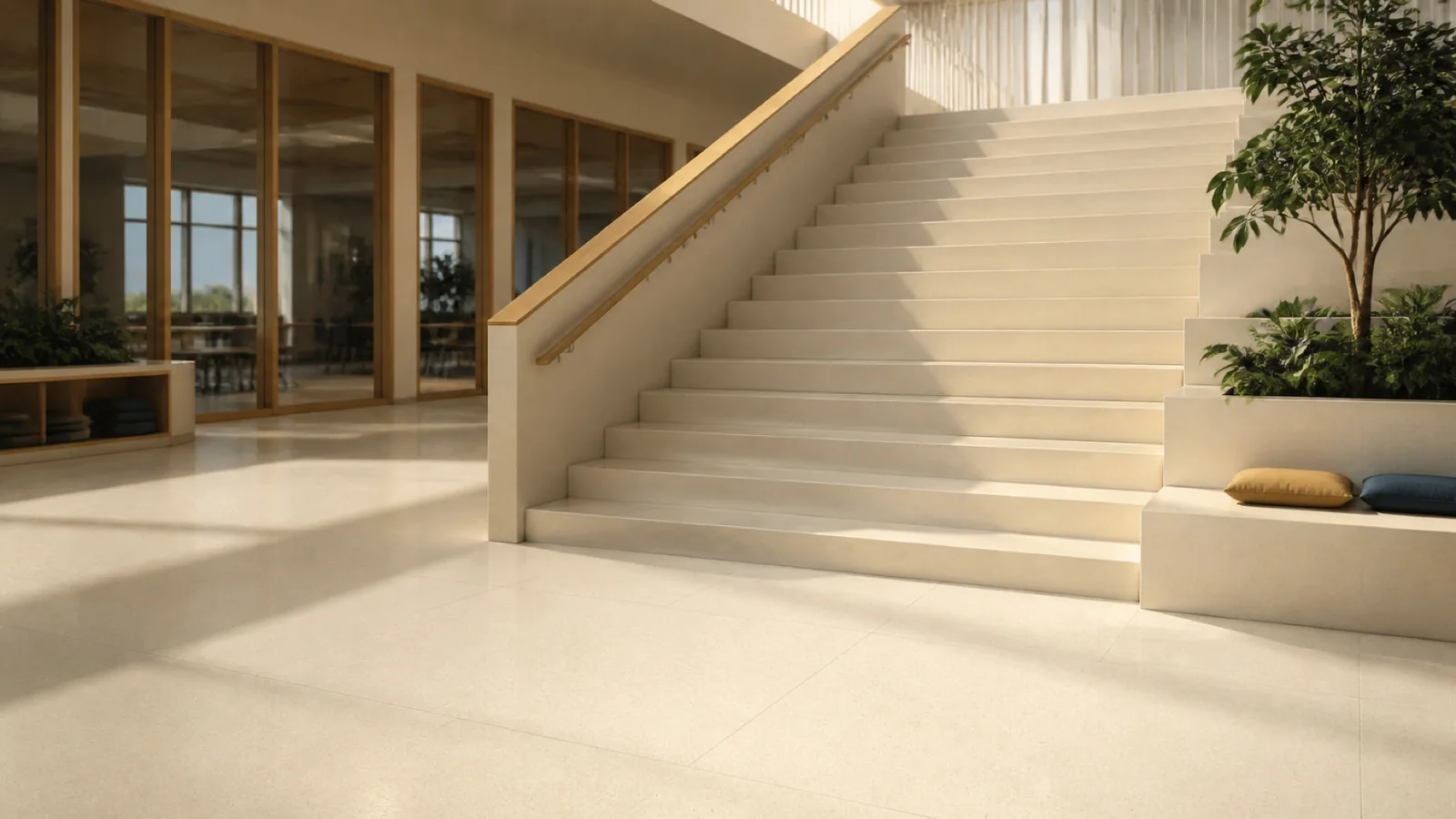 Bige Light Beige Subtle Fine-Grain Sintered Stone Slab for Hospitals and Schools thumbnail 4