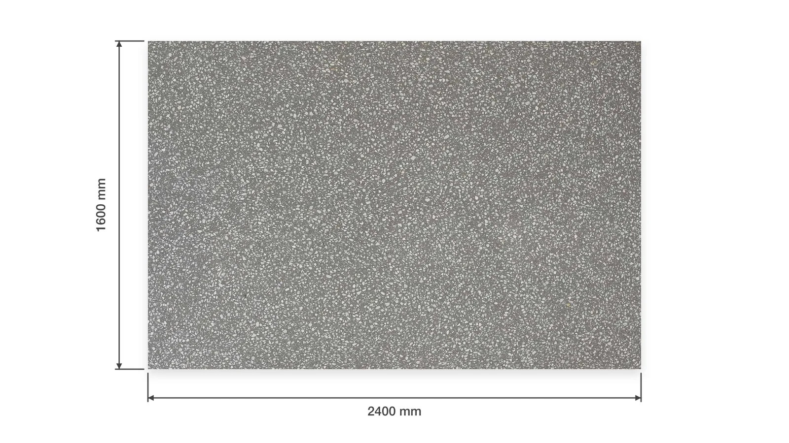 Grey Taupe White-Chip Speckled Sintered Stone Slab for Floors and Stairs thumbnail 2