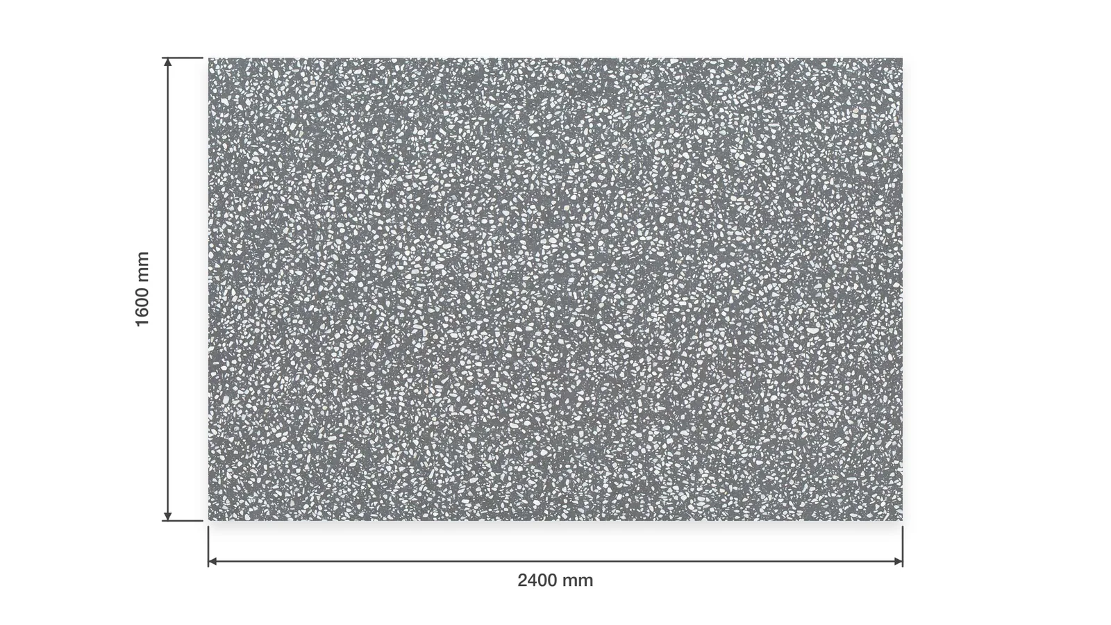 Grey Dark Gray Dense White-Chip Sintered Stone Slab for Business Spaces thumbnail 2