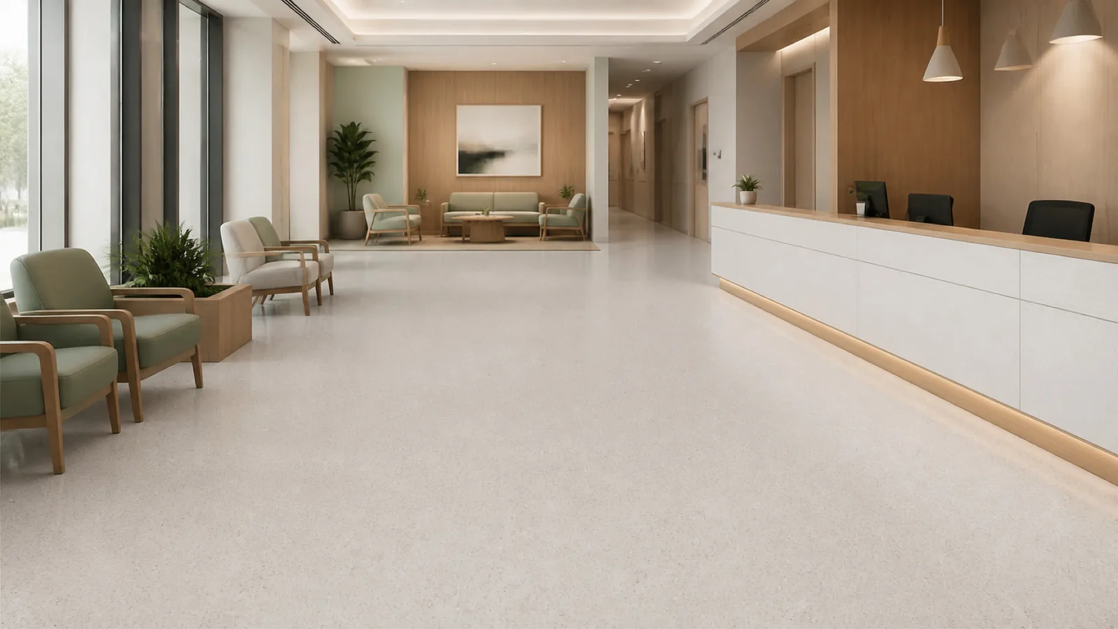 Grey Pearl Gray Minimal Fine-Grain Sintered Stone Slab for Hospitals and Schools thumbnail 3