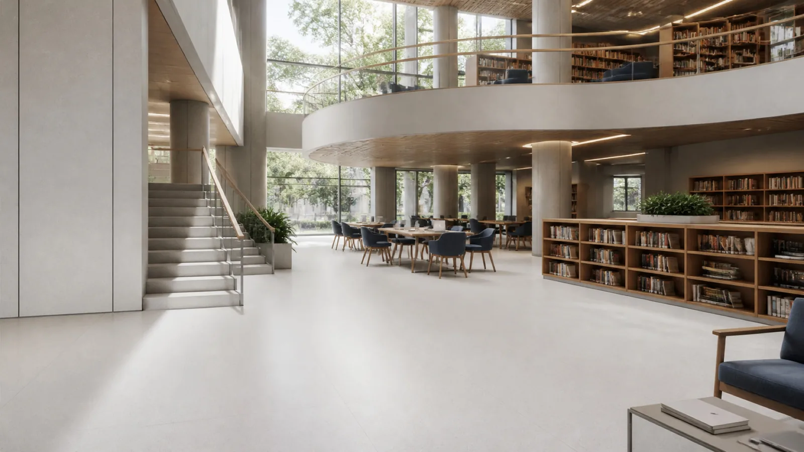 Grey Pearl Gray Minimal Fine-Grain Sintered Stone Slab for Hospitals and Schools thumbnail 5