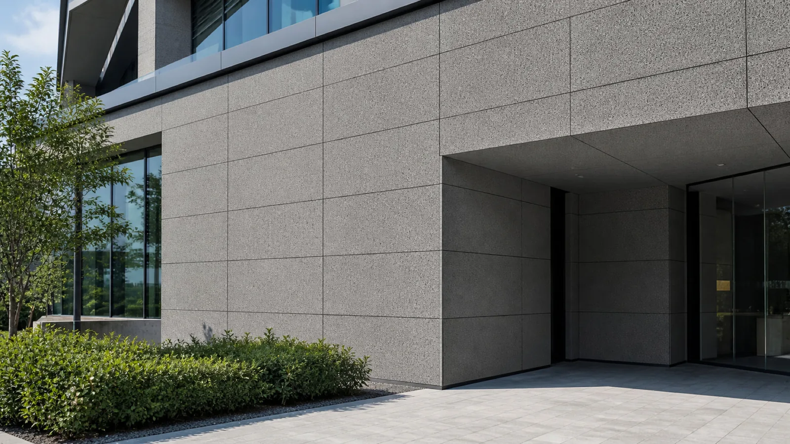 Black Graphite Dense Micro-Speckled Sintered Stone Slab for Exterior Walls thumbnail 3