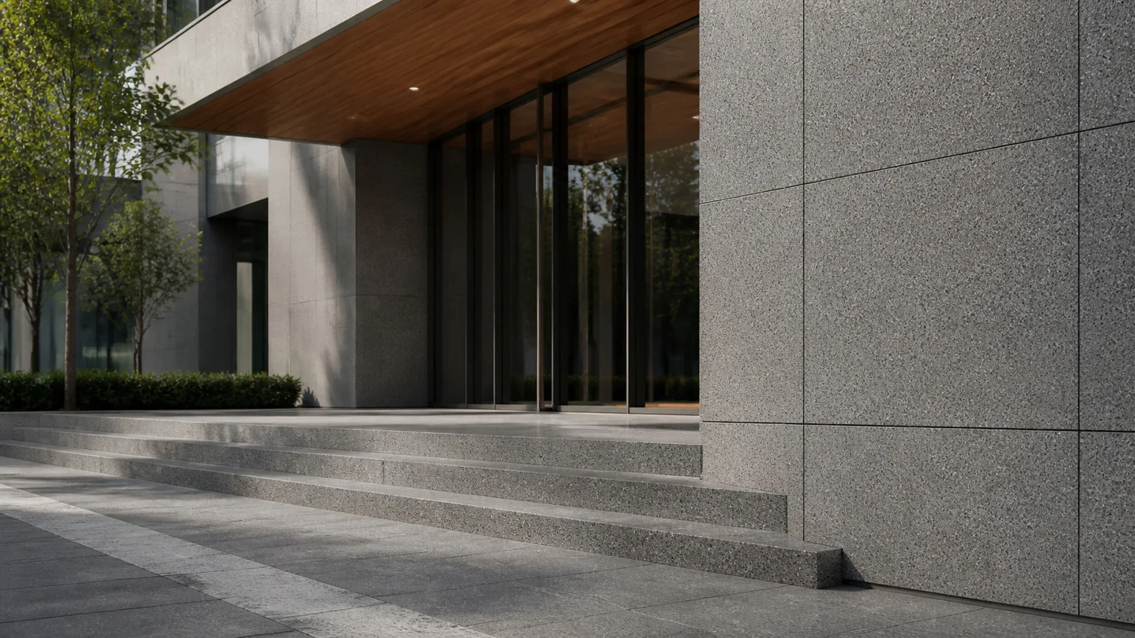 Black Graphite Dense Micro-Speckled Sintered Stone Slab for Exterior Walls thumbnail 5