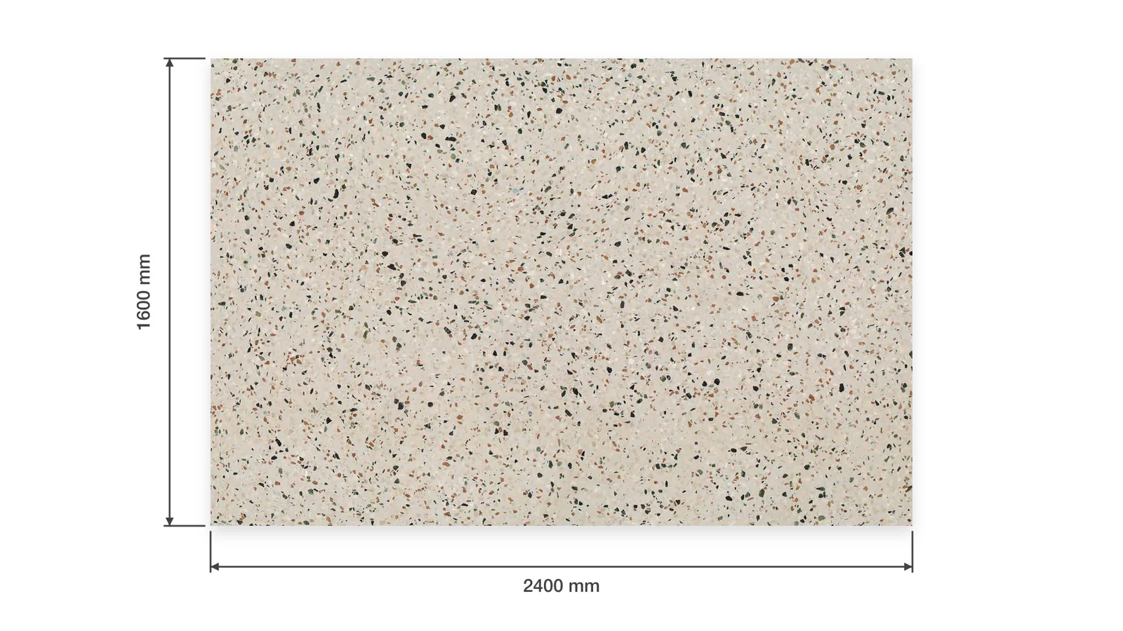 Beige Cream Multicolor-Speckled Sintered Stone Slab for Furniture Countertops thumbnail 2