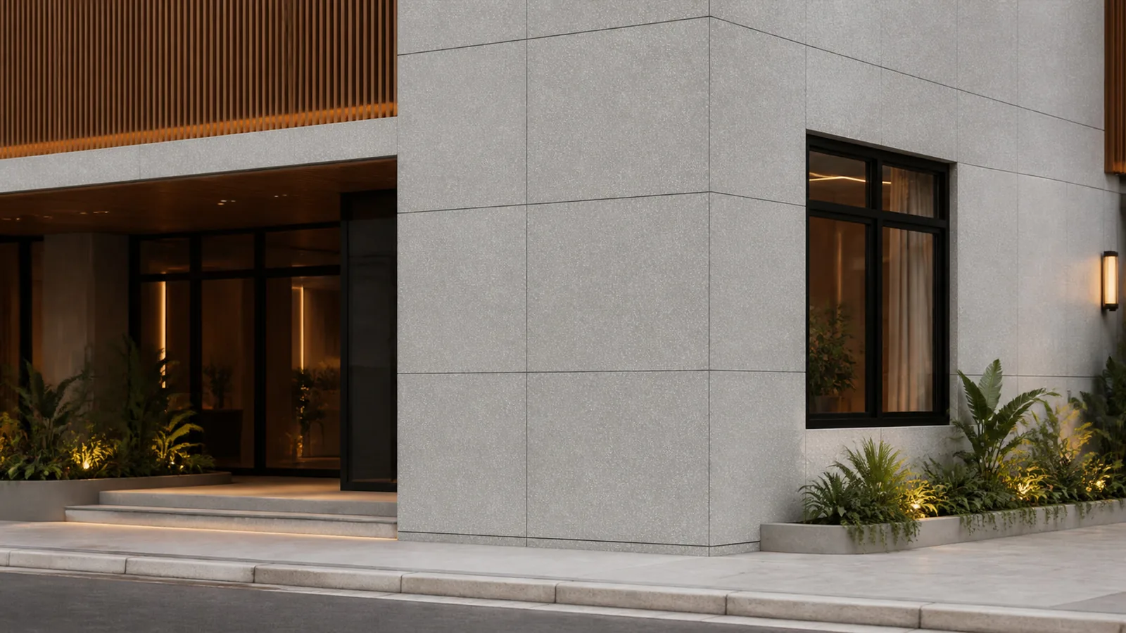 Grey Silver Gray Dense Micro-Chip Sintered Stone Slab for Exterior Walls thumbnail 4