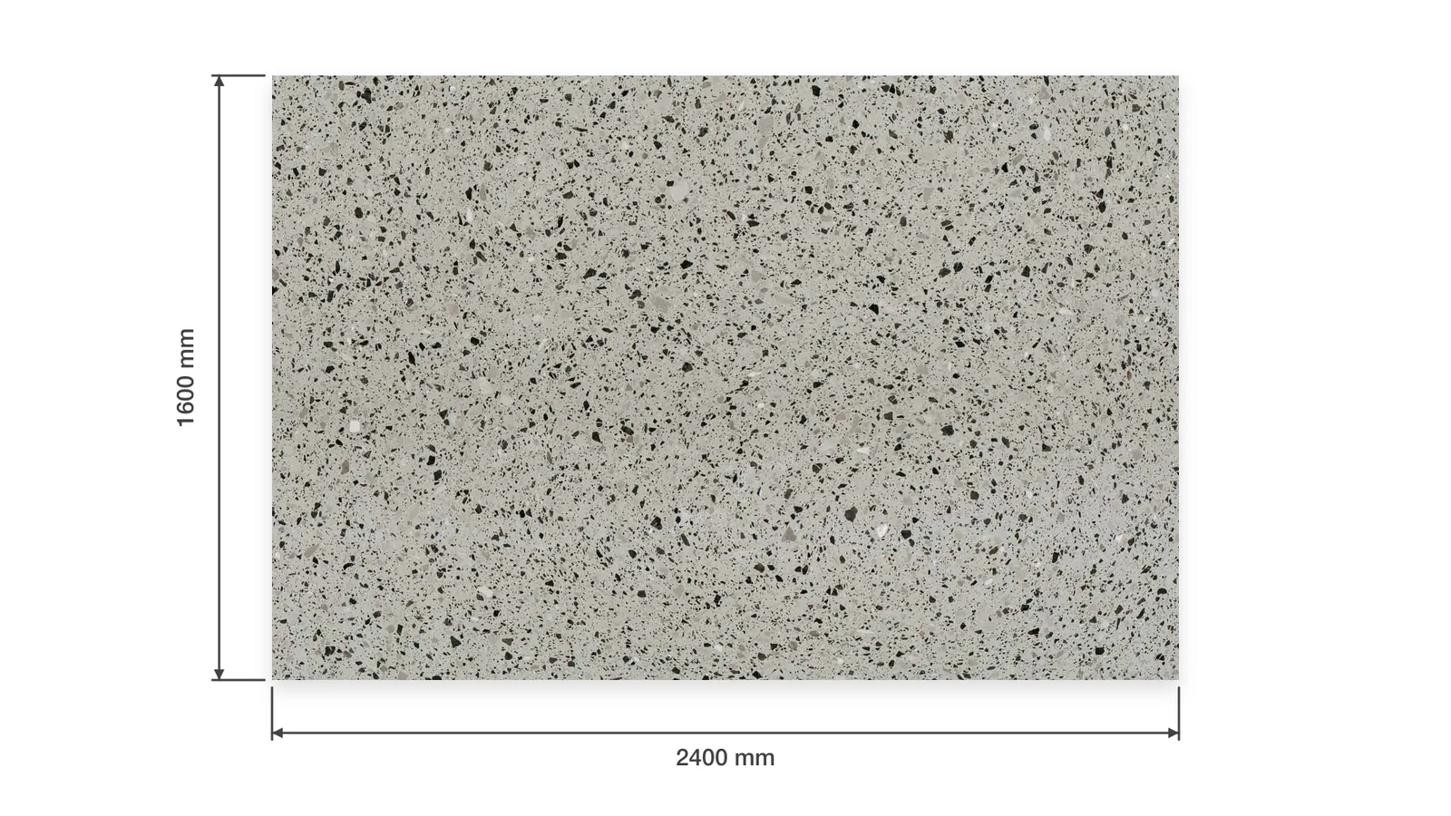 Grey Light Gray Dark-Speckled Sintered Stone Slab for Business Spaces thumbnail 2