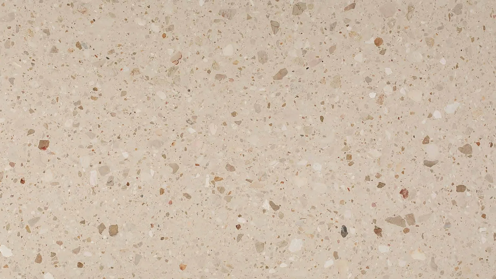 Beige Sand Beige Mixed-Stone-Chip Sintered Stone Slab for Furniture Countertops