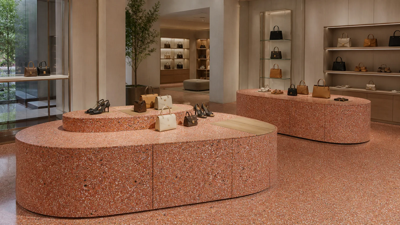 Orange  Terra cotta Dense White-Speckled Sintered Stone Slab for Paver thumbnail 4