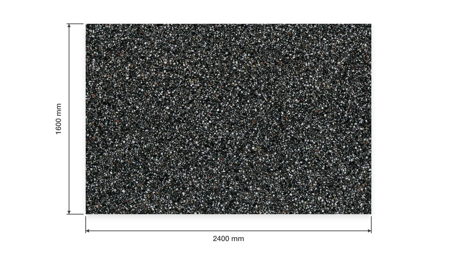 Black Midnight Black Dense Silver-Speckled Sintered Stone Slab for Business Spaces thumbnail 2