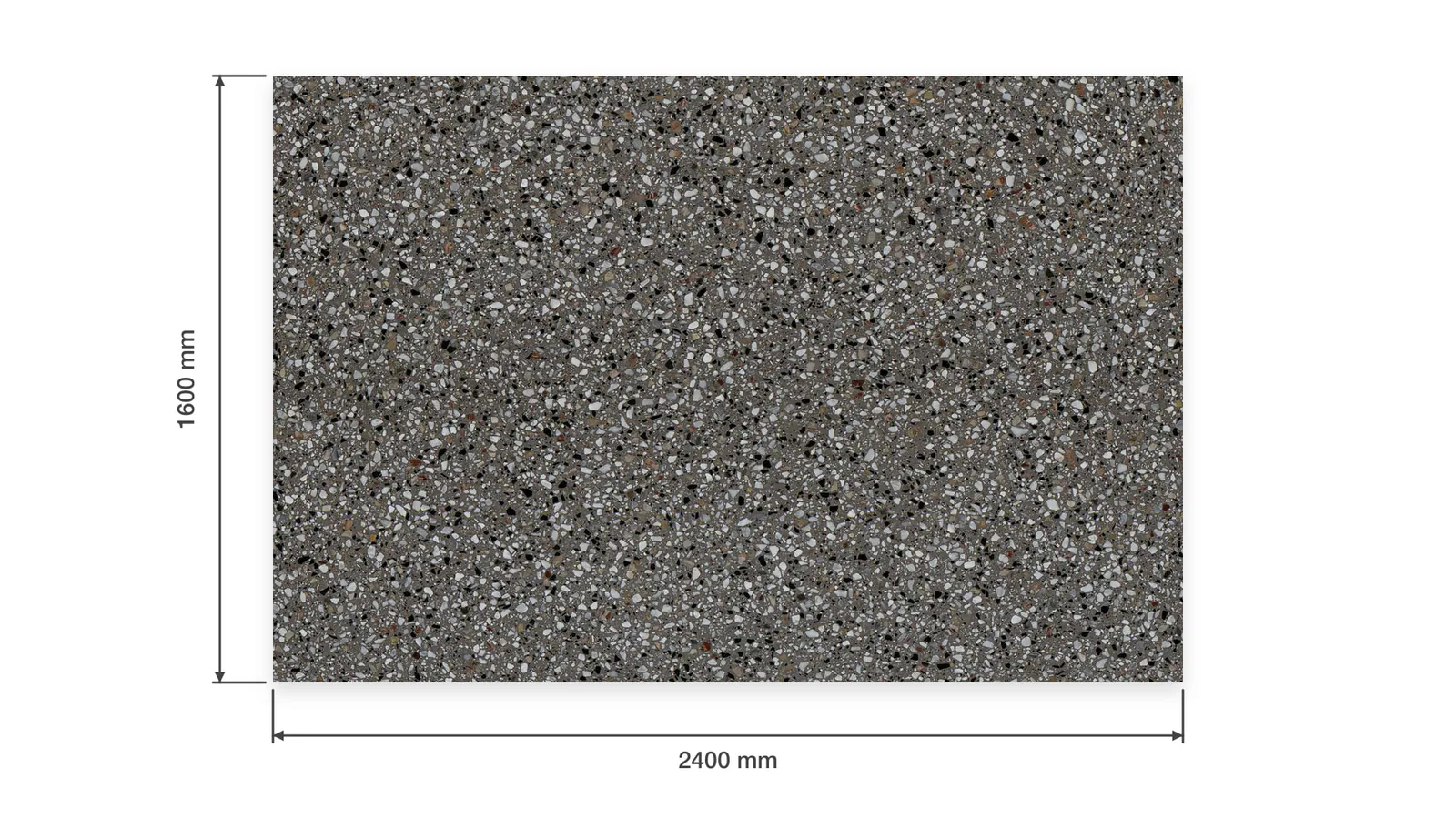 Grey Taupe Gray Dense White-Speckled Sintered Stone Slab for Exterior Walls thumbnail 2