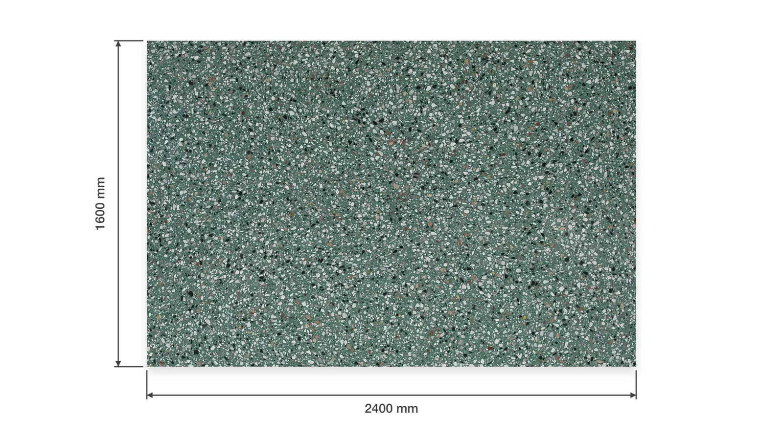 Green Sea Green Dense Multicolor-Speckled Sintered Stone Slab for Catering Spaces thumbnail 2