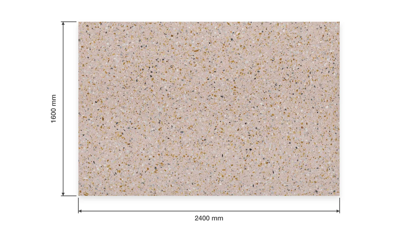 Pink Peach Beige Fine Multicolor-Speckled Sintered Stone Slab for Catering Spaces thumbnail 2
