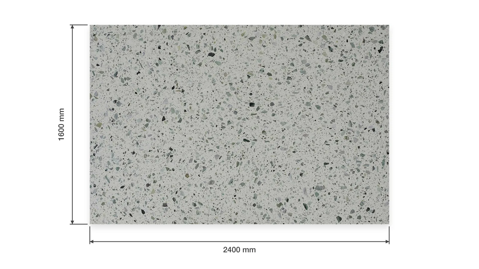 Green Sage Gray Medium-Stone-Chip Sintered Stone Slab for Business Spaces thumbnail 2