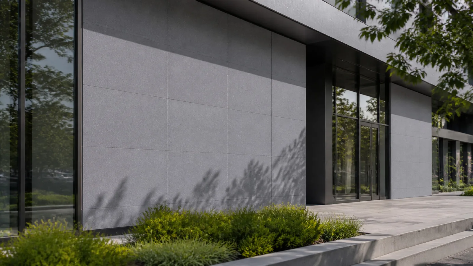 Grey Cool Gray Minimal Fine-Grain Sintered Stone Slab for Exterior Walls thumbnail 3