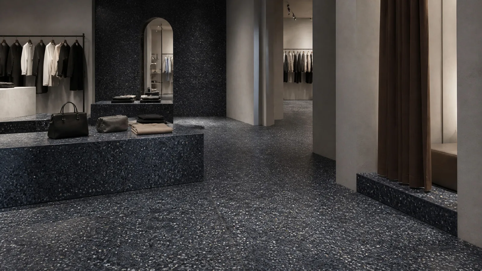 Blue Midnight Blue Large Stone-Chip Sintered Stone Slab for Online Celebrity Stores thumbnail 4