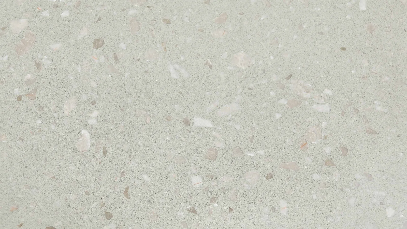 Green Pale Sage Sparse White-Chip Sintered Stone Slab for Hospitals and Schools