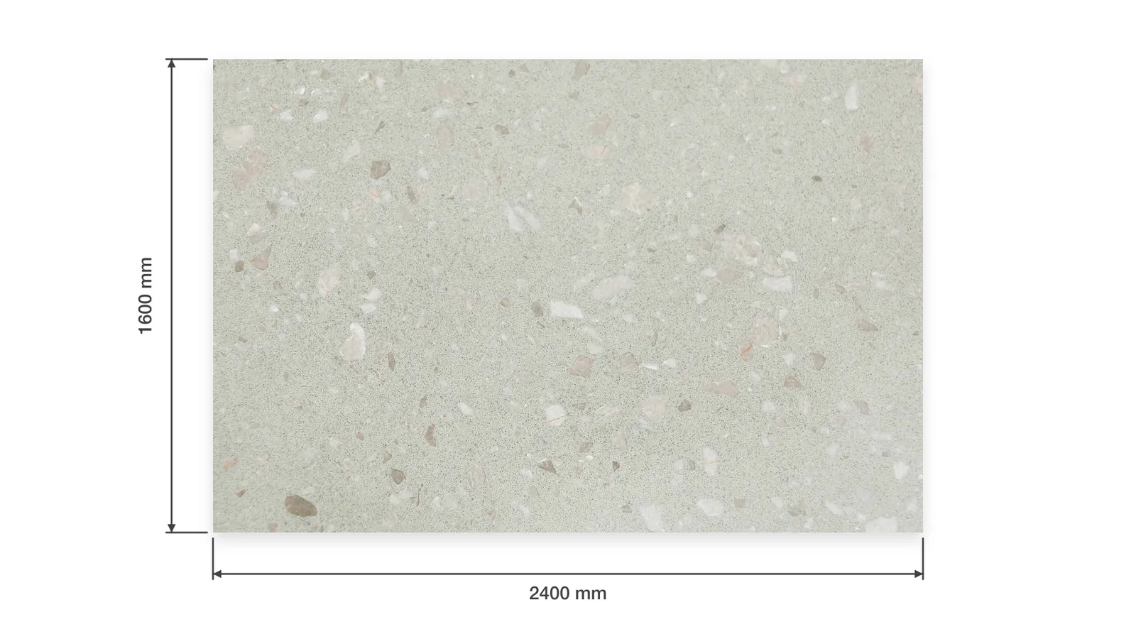 Green Pale Sage Sparse White-Chip Sintered Stone Slab for Hospitals and Schools thumbnail 2