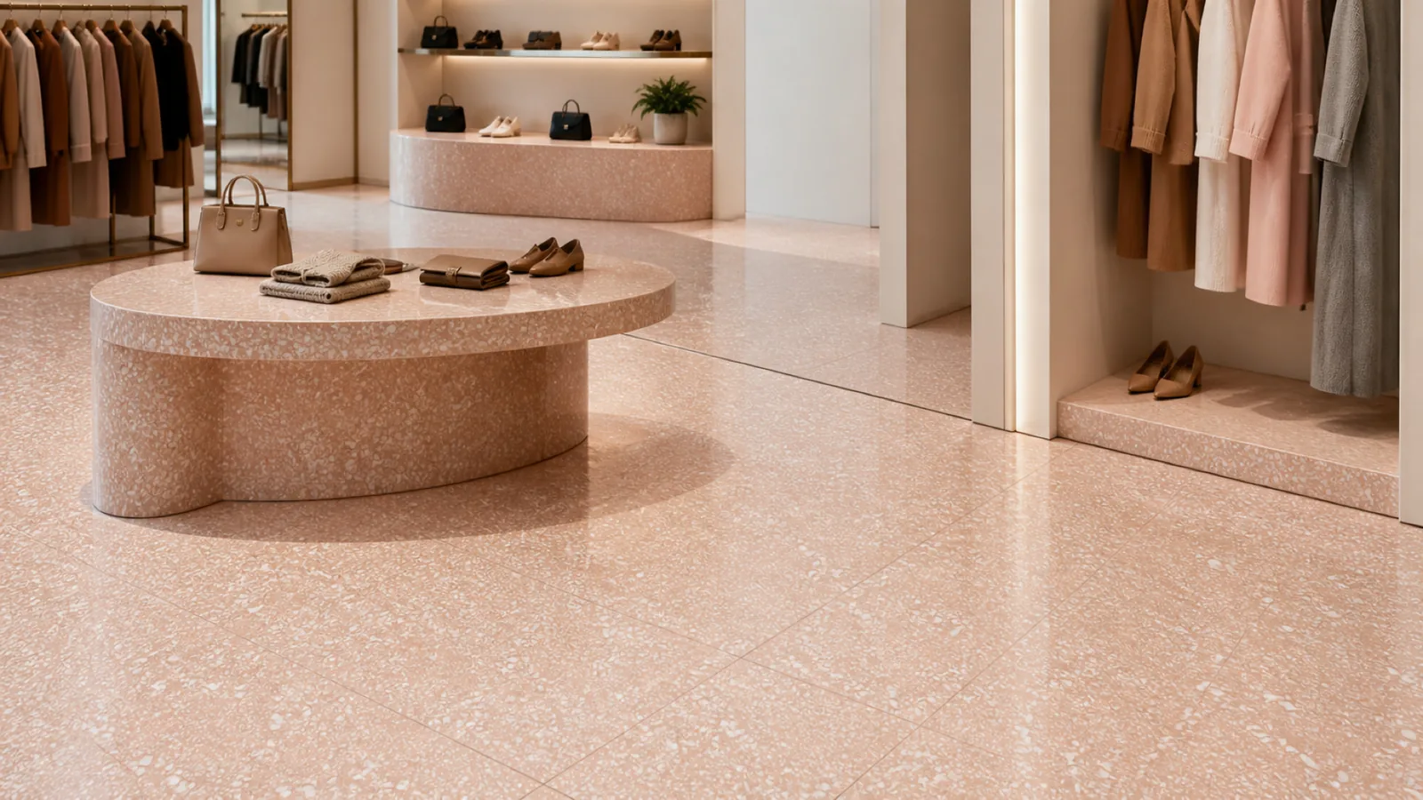 Pink Peach Dense White-Chip Sintered Stone Slab for Online Celebrity Stores thumbnail 4