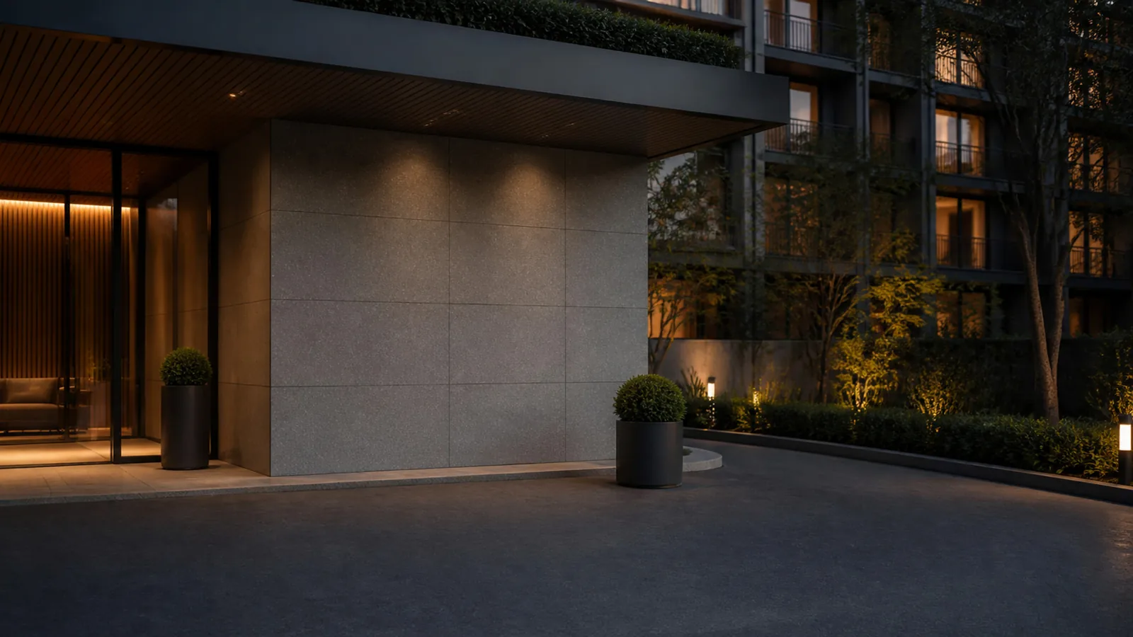 Black Charcoal Gray Subtle Fine-Grain Sintered Stone Slab for Exterior Walls thumbnail 4