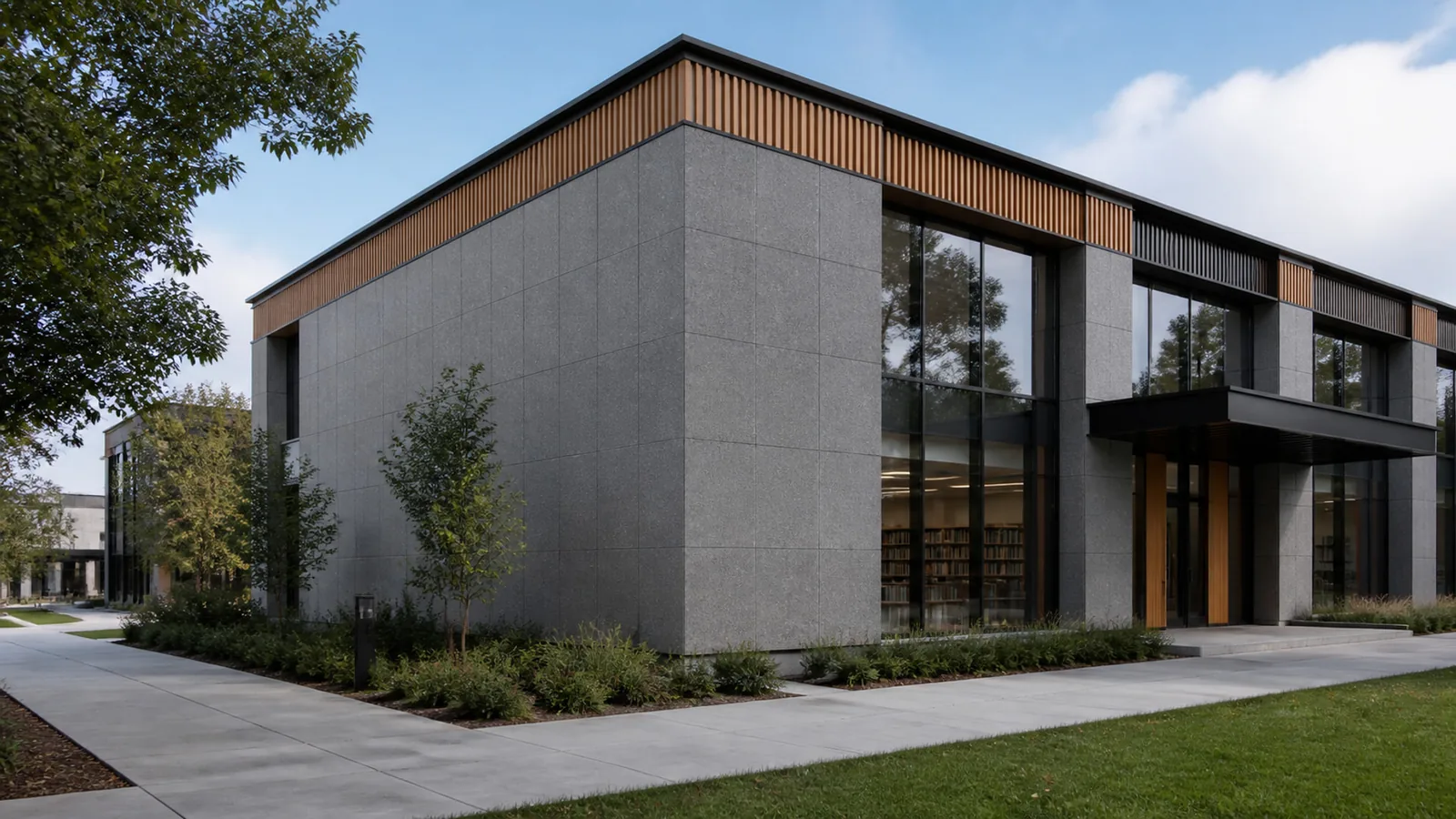 Black Charcoal Gray Subtle Fine-Grain Sintered Stone Slab for Exterior Walls thumbnail 5