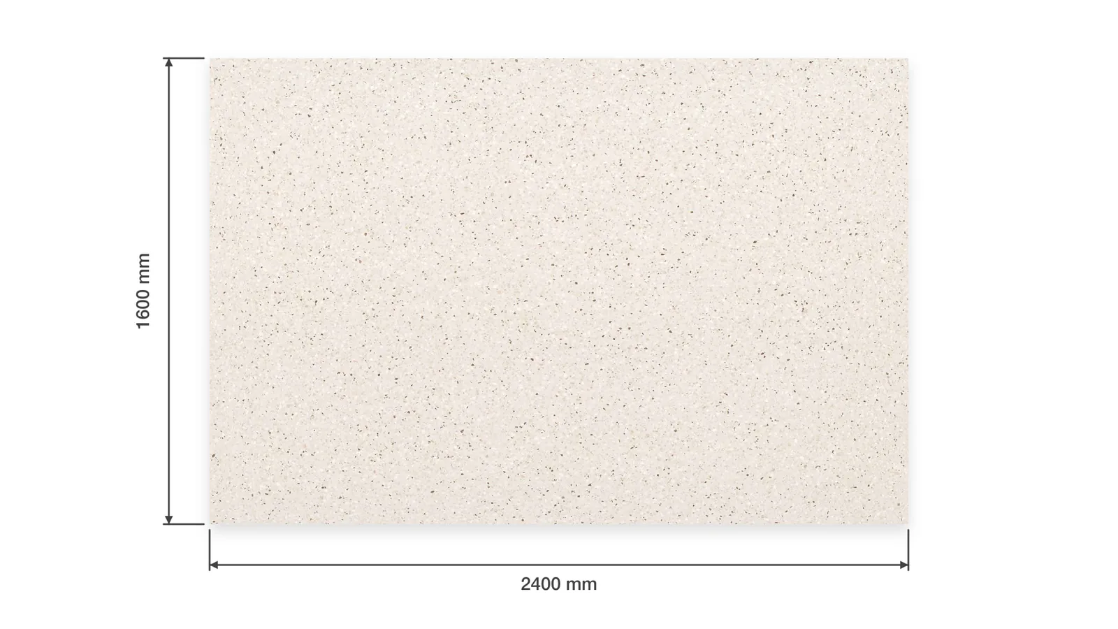 White Warm White Fine Dark-Speckled Sintered Stone Slab for Hospitals and Schools thumbnail 2