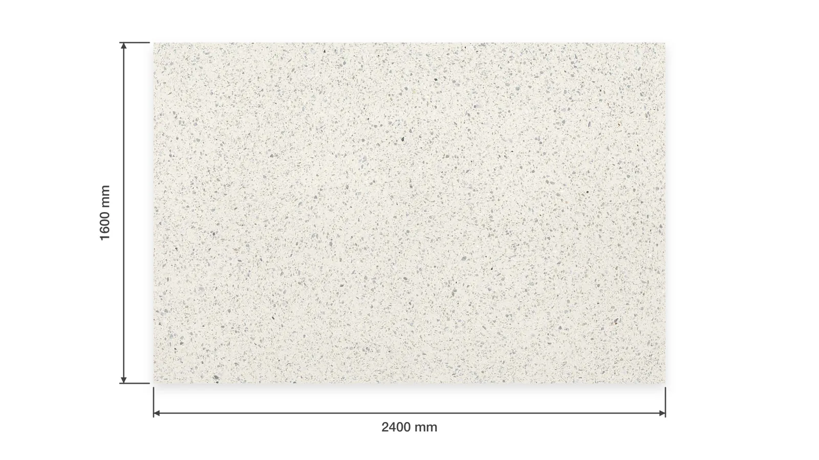 White Cool White Fine Gray-Speckled Sintered Stone Slab for Floors and Stairs thumbnail 2