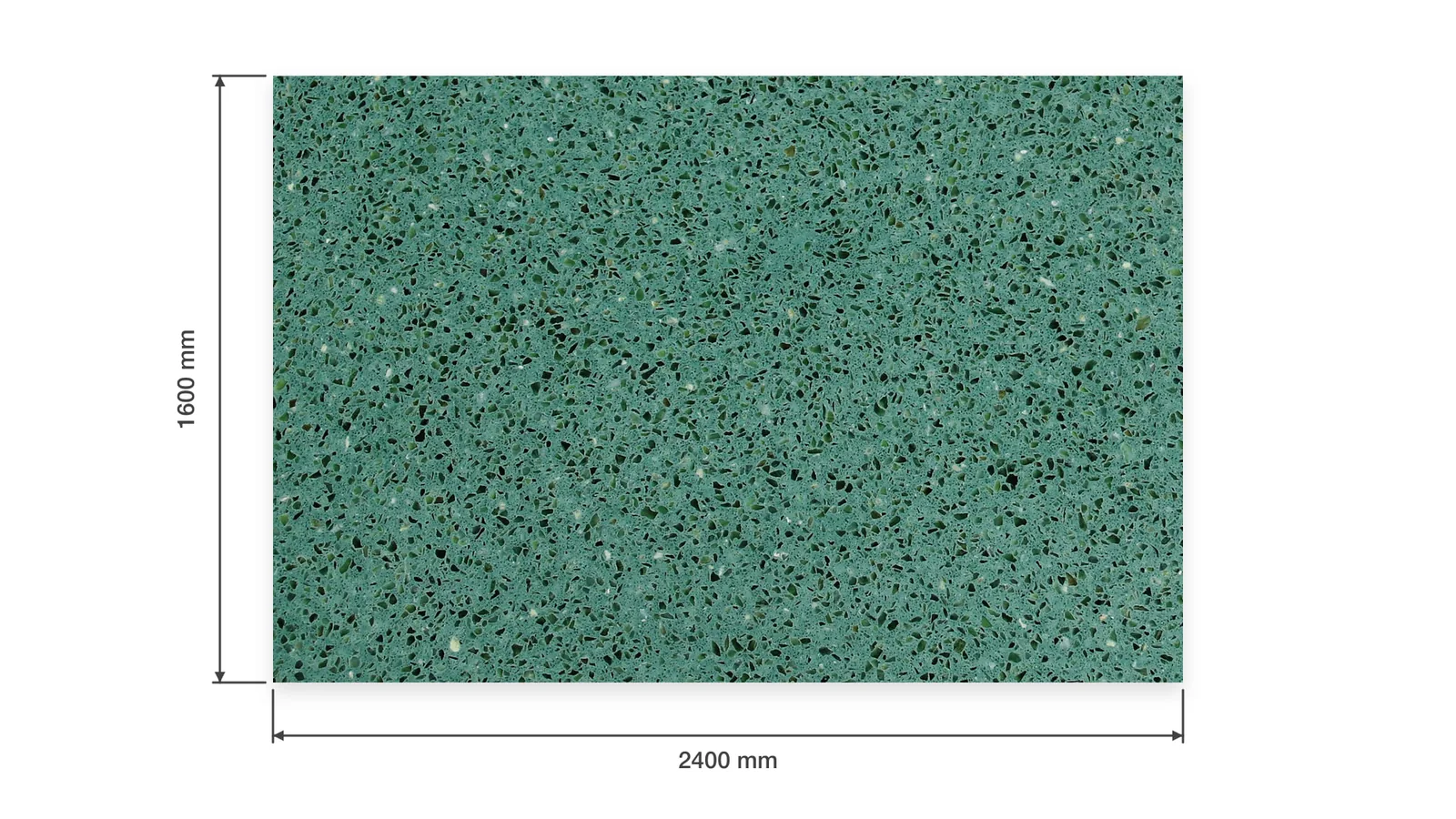 Green Turquoise Dense Black-Speckled Sintered Stone Slab for Online Celebrity Stores thumbnail 2