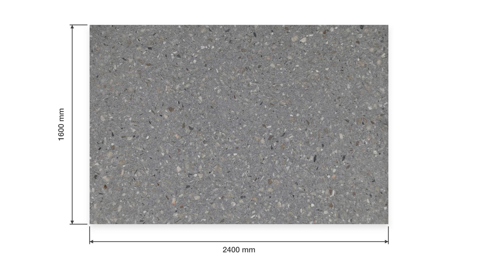 Grey Cool Gray Sparse Medium-Chip Sintered Stone Slab for Exterior Walls thumbnail 2
