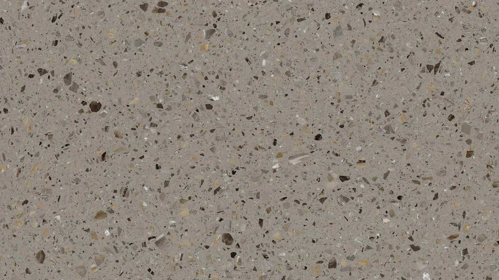 Grey Taupe Gray Medium Mixed-Chip Sintered Stone Slab for Business Spaces