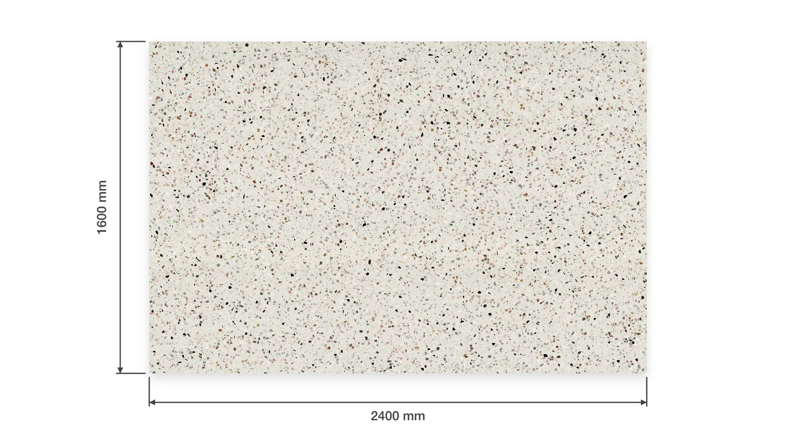 Beige Cream Dense Black-Speckled Sintered Stone Slab for Furniture Countertops thumbnail 2