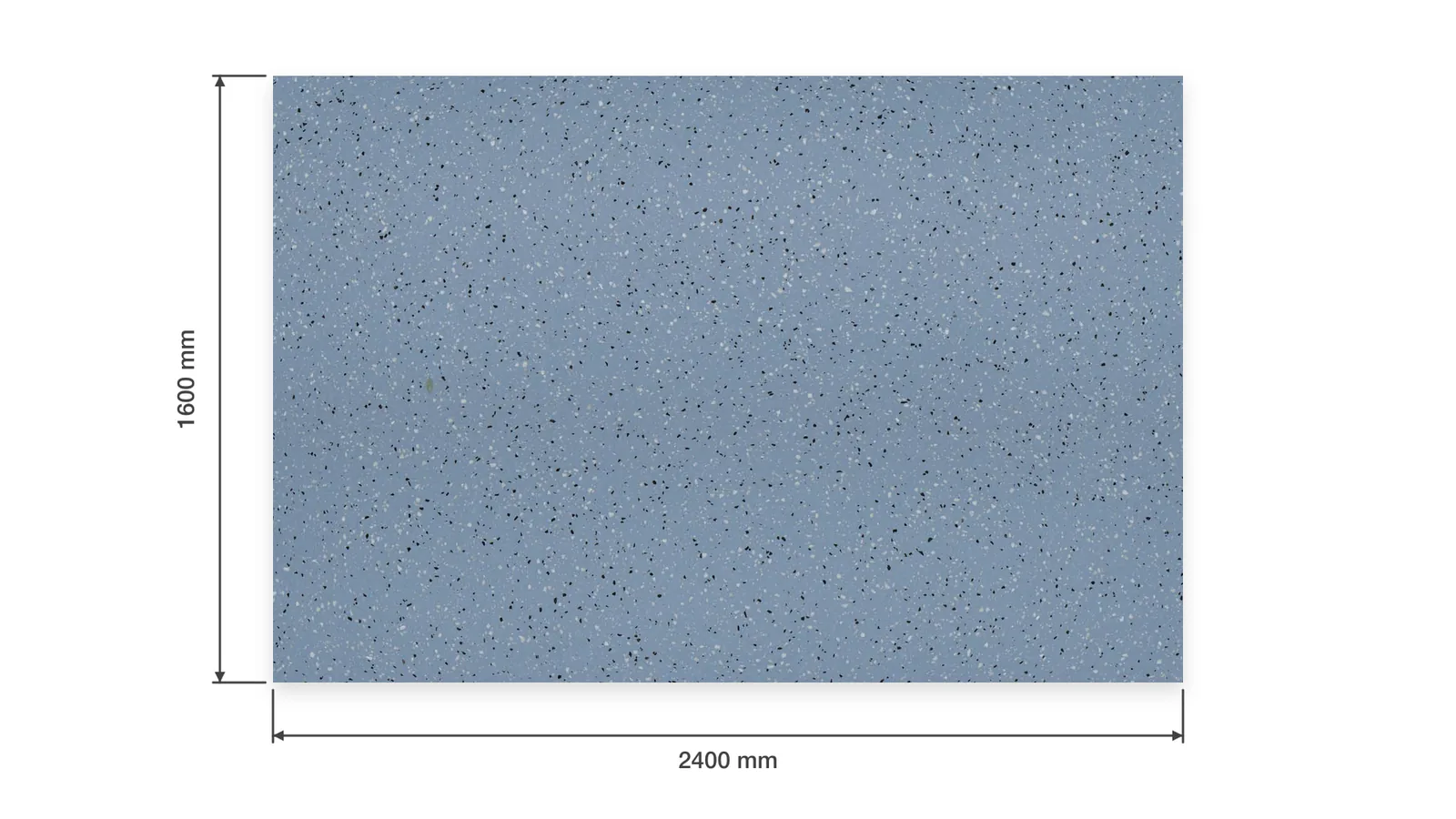 Sky Blue Fine Dark-Speckled Sintered Stone Slab for Hospitals and Schools thumbnail 2