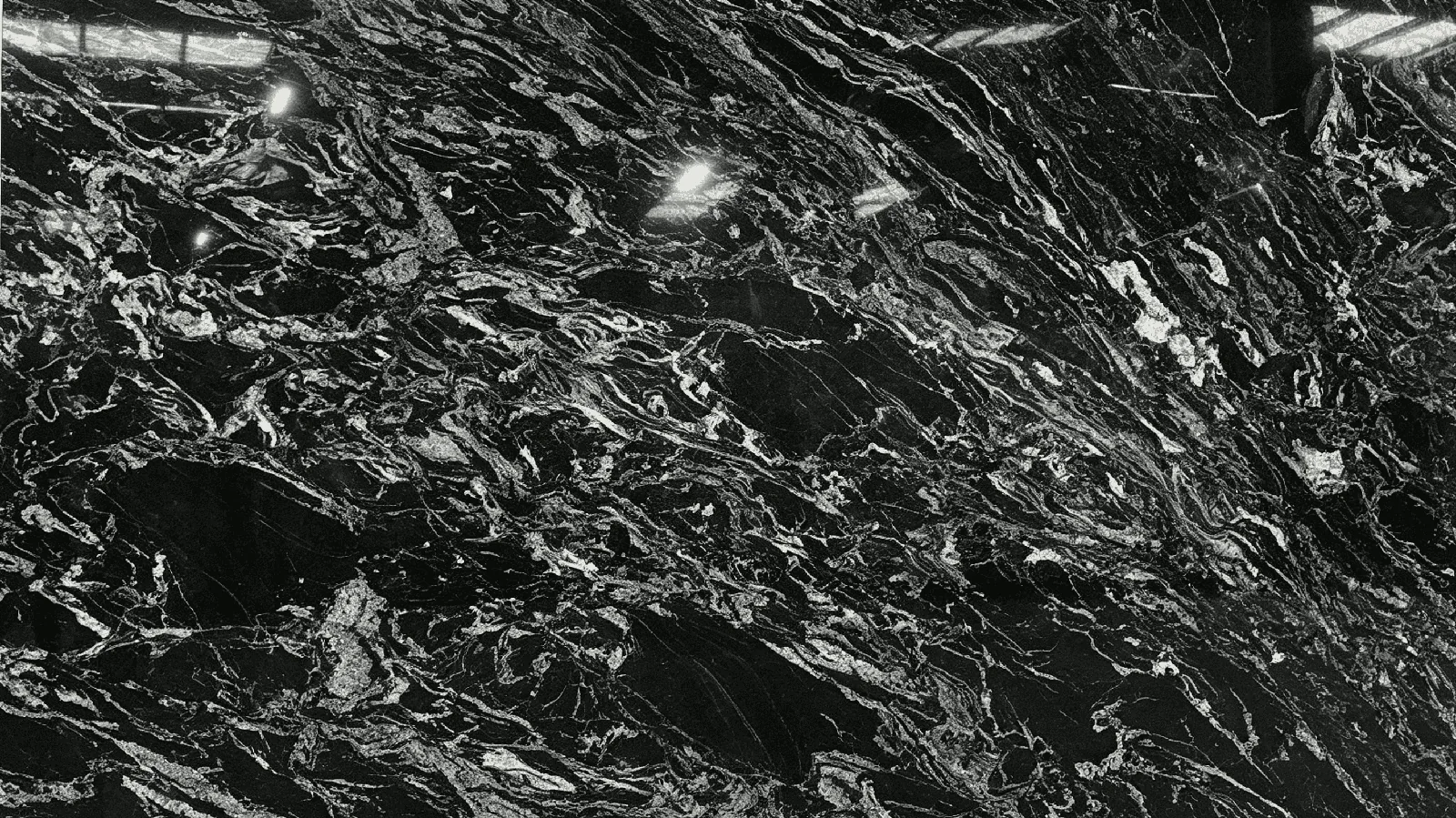 Black Silver‑Wave Granite  Slab for Countertop, Wall Cladding, Flooring Tile thumbnail 4